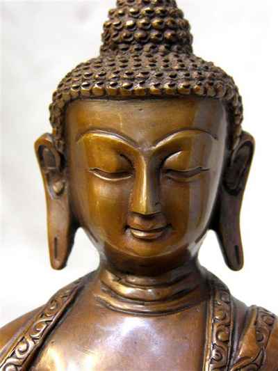 Amitabha Buddha Statue, [chocolate Oxidize], [old Post], [remakable]