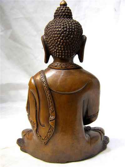 Amitabha Buddha Statue, [chocolate Oxidize], [old Post], [remakable]