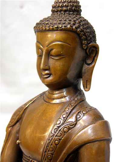 Medicine Buddha Statue, [chocolate Oxidize], [old Post], [remakable]