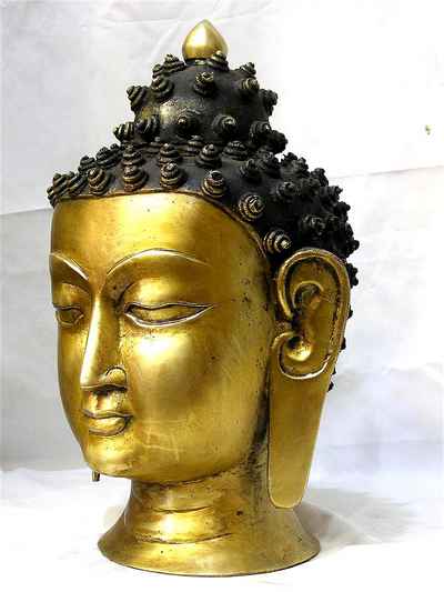 Buddha Head Statue, [antique Finishing], [old Post], [remakable]