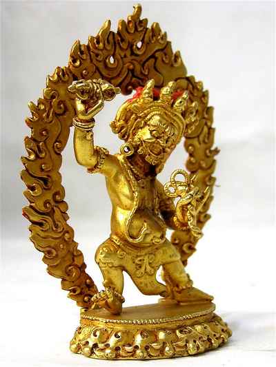 Vajrapani Statue, [full Gold Plated]
