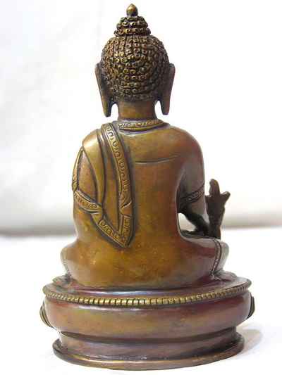 Medicine Buddha Statue, [chocolate Oxidize], [old Post], [remakable]