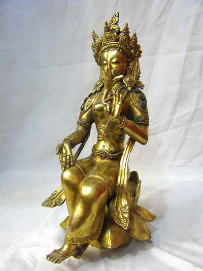 Lotus Tara Statue, [full Gold Plated], [sold]