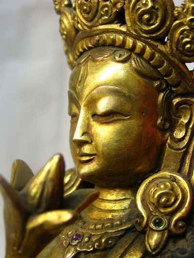 Lotus Tara Statue, [full Gold Plated], [sold]