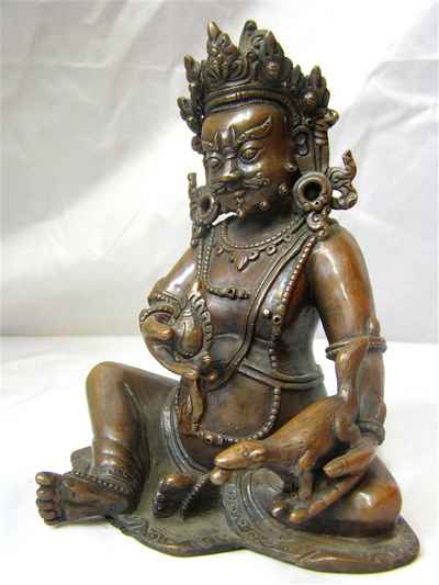 Yellow Jambhala Statue, [chocolate Oxidize], [sold]