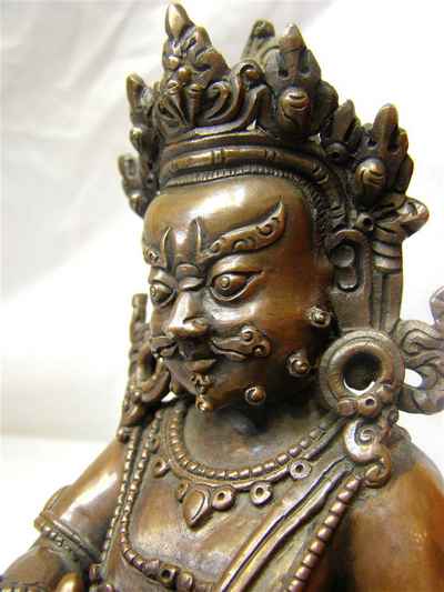 Yellow Jambhala Statue, [chocolate Oxidize], [sold]