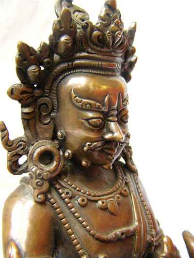 Yellow Jambhala Statue, [chocolate Oxidize], [sold]