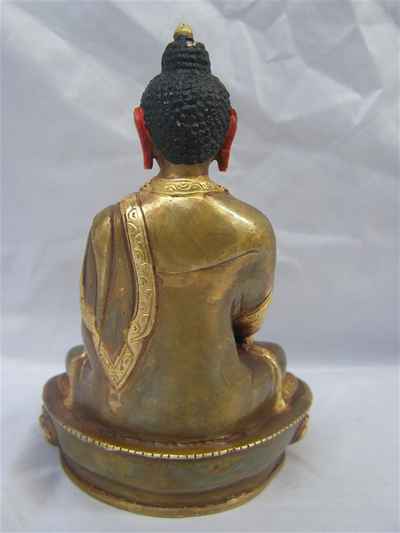 [best Price], Amitabha Buddha Statue, [partly Gold Plated], [painted Face], For A Gift, Altars And Buddhist Ritual