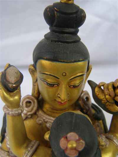 Vajrasattva Statue, [gold Painted], [master Quality], [rare Find], [sold]