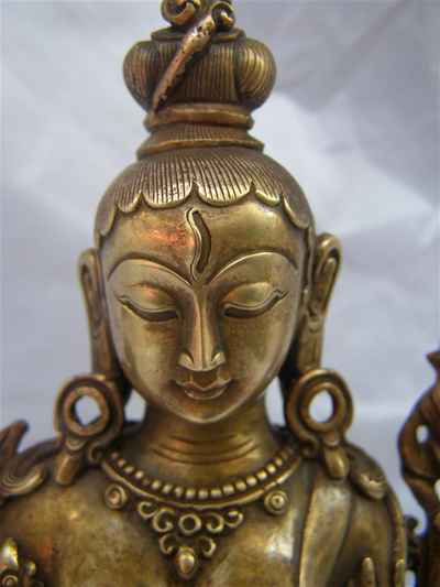 White Tara Statue, [bronze Finishing], [master Quality], [rare Find], [sold]