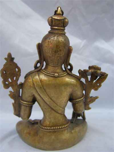 White Tara Statue, [bronze Finishing], [master Quality], [rare Find], [sold]