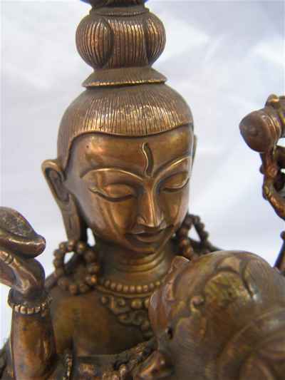 Avalokiteshvara, Chenrezig Statue, [bronze Finishing], [master Quality], [rare Find], [sold]