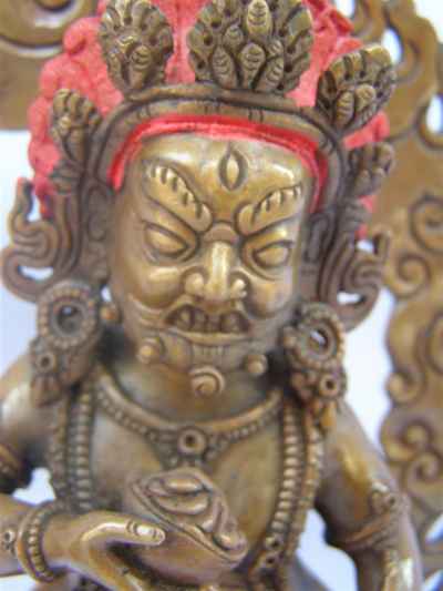 Black Jambhala Statue, [chocolate Oxidize], [sold]