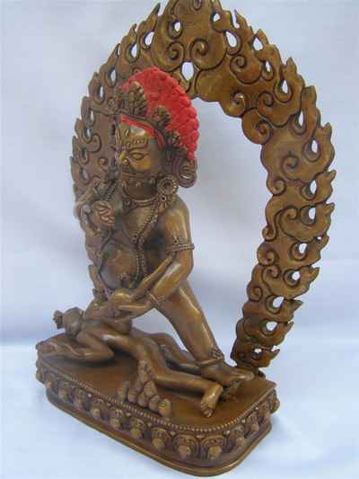 Black Jambhala Statue, [chocolate Oxidize], [sold]