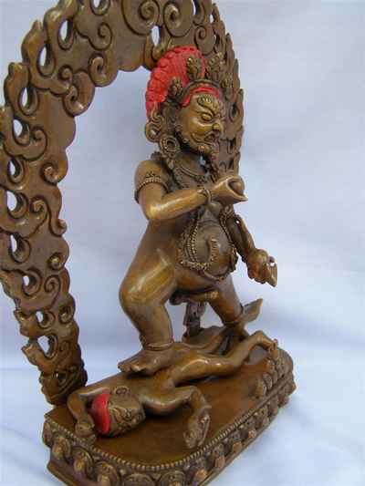 Black Jambhala Statue, [chocolate Oxidize], [sold]