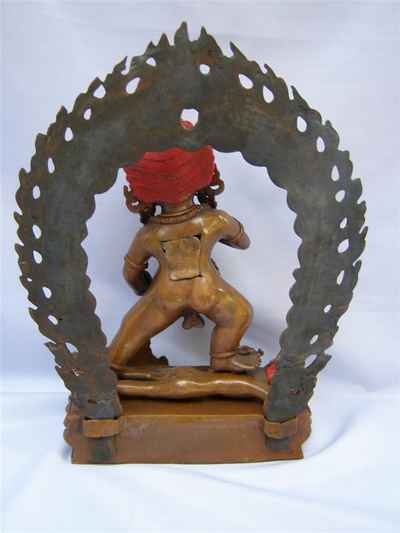 Black Jambhala Statue, [chocolate Oxidize], [sold]