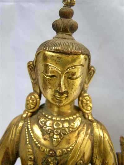 Vajrasattva Statue, [full Gold Plated], [sold]