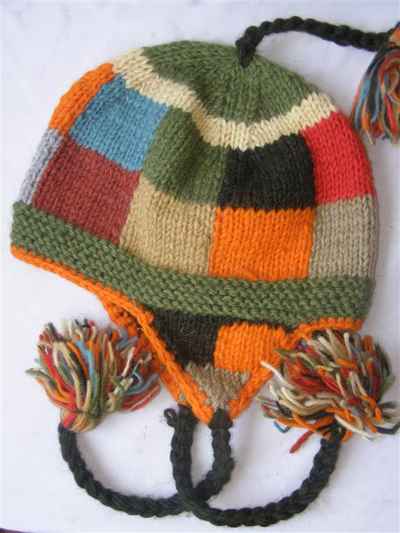 Woolen Cap [hand Knitted], [fleece Lining]