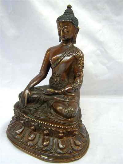 Shakyamuni Buddha Statue, [chocolate Oxidize], [sold]