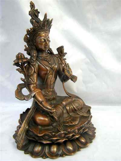 White Tara Statue, [chocolate Oxidize], [sold]