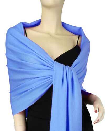 Silk Mix Pashmina, 70 Percent Pashmina, 30 Percent Silk, Old Style, Blue 2