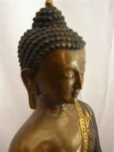 Medicine Buddha Statue, [double Color Oxidize], [old Post], [remakable]