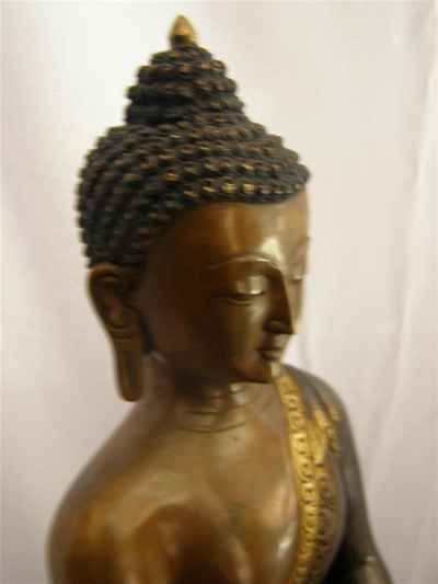 Medicine Buddha Statue, [double Color Oxidize], [old Post], [remakable]