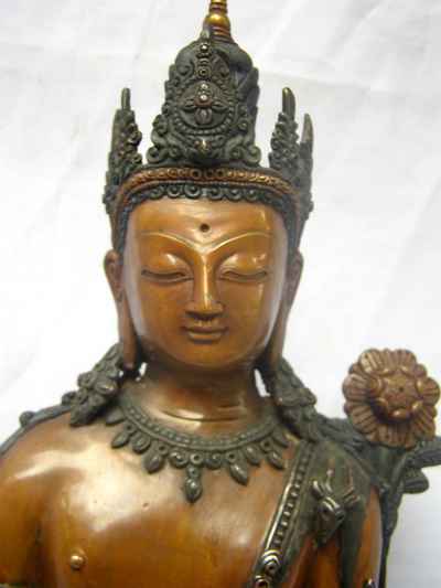 Padmapani Lokeshvara Statue, [double Color Oxidize], [sold]