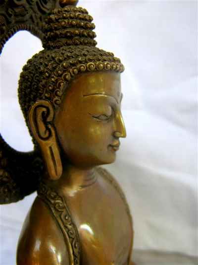 Amitabha Buddha Statue, [chocolate Oxidize], [sold]