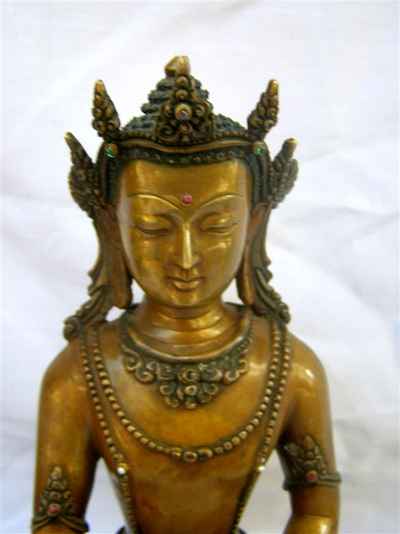 Shakyamuni Buddha Statue, [double Color Oxidize], [old Post], [remakable]
