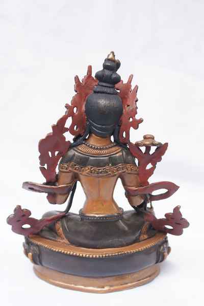 Green Tara Statue, [double Color Oxidize], [old Post], [remakable]