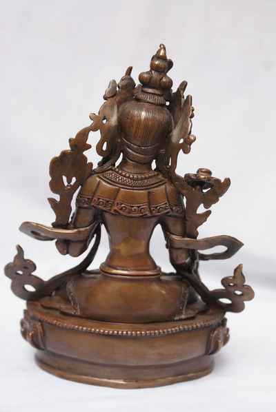 White Tara Statue, [chocolate Oxidize], [old Post], [remakable]