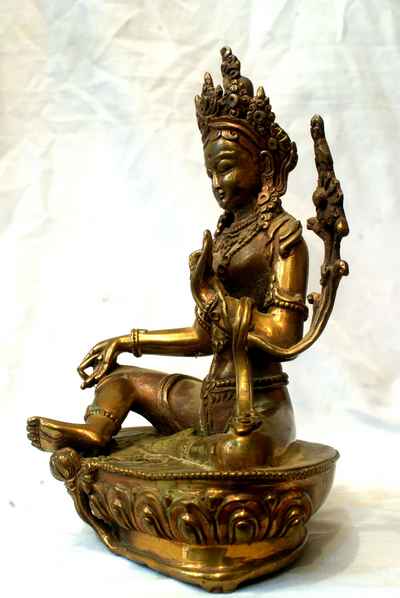 Green Tara Statue, [glossy], [sold]