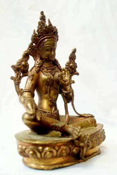 Green Tara Statue, [glossy], [sold]