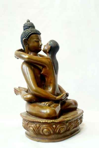 Samantabhadra Statue, [chocolate Oxidize], [sold]