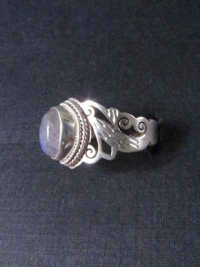 Rainbow Moonstone Ring, [sold]