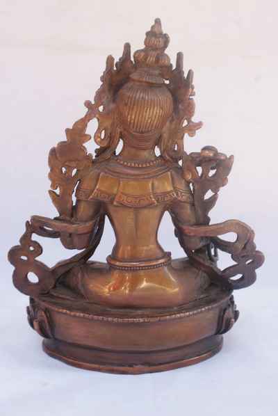 White Tara Statue, [chocolate Oxidize], [old Post], [remakable]