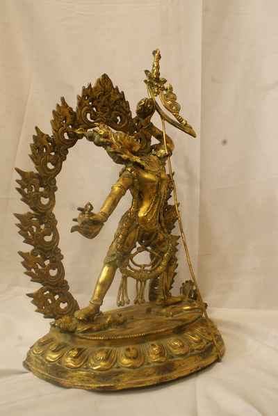 Vajrayogini Statue, [full Gold Plated], [antique Finishing], [sold]