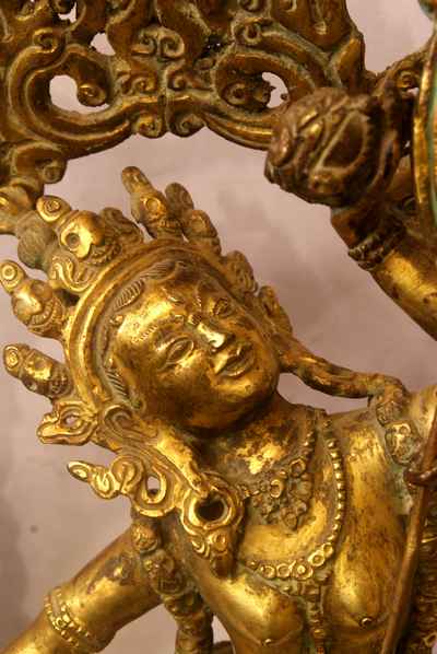 Vajrayogini Statue, [full Gold Plated], [antique Finishing], [sold]