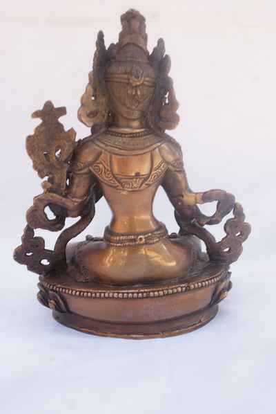 White Tara Statue, [chocolate Oxidize], [old Post], [remakable]