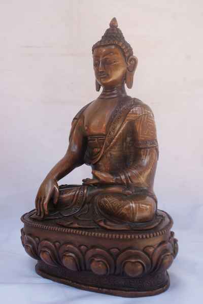 Shakyamuni Buddha Statue, [chocolate Oxidize], [sold]