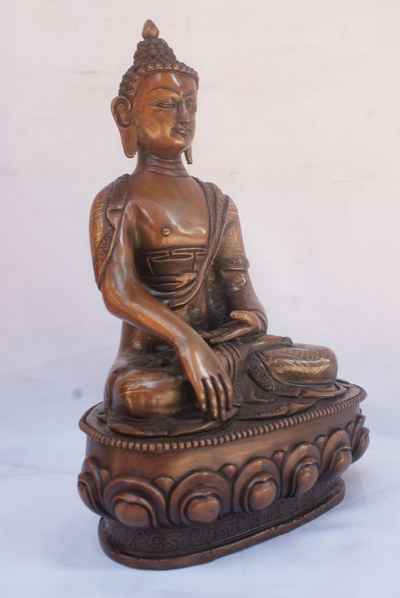 Shakyamuni Buddha Statue, [chocolate Oxidize], [sold]