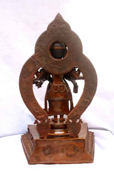 Amoghapasha Lokeshvara Statue, [chocolate Oxidize], [sold]