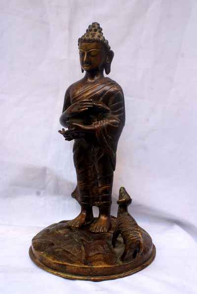 Siddhartha Buddha Statue, [chocolate Oxidize], [sold]