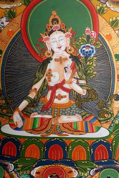 White Tara Thangka, [sold]