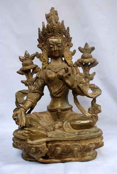 Green Tara Statue, [sold]