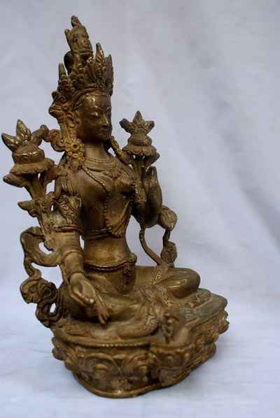 Green Tara Statue, [sold]