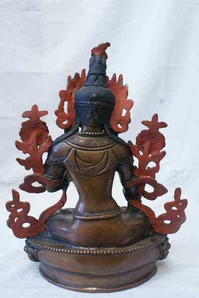 White Tara Statue, [chocolate Oxidize], [old Post], [remakable]